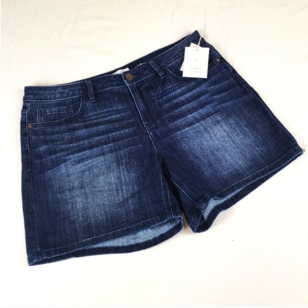 LC Lauren Conrad blue jeans shorts Size 10